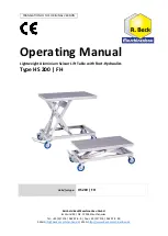 R. Beck Maschinenbau HS 200 FH Operating Manual preview