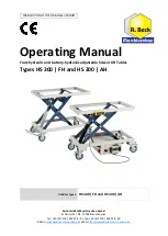 R. Beck Maschinenbau HS 300 FH Operating Manual preview