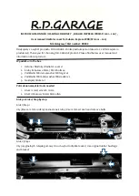 Preview for 1 page of R.D.GARAGE RD003 User Manual