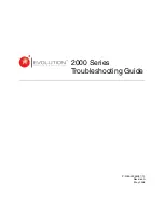R/Evolution 2000 Series Troubleshooting Manual preview