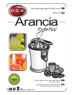 R.G.V. ARANCIA EXPRESS Instruction Manual preview