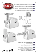 R.G.V. DUETTO plus Instruction Manual preview