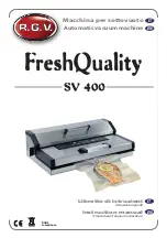 Предварительный просмотр 1 страницы R.G.V. FreshQuality SV 400 Instruction Manual