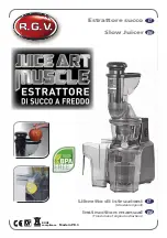 Предварительный просмотр 1 страницы R.G.V. JUICE ART MUSCLE Instruction Manual