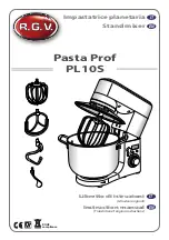 Preview for 1 page of R.G.V. Pasta Prof PL10S Instruction Manual