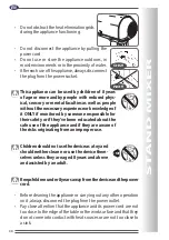 Предварительный просмотр 30 страницы R.G.V. Pasta Prof PL10S Instruction Manual