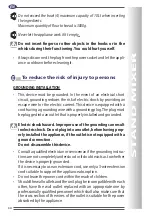 Preview for 34 page of R.G.V. Pasta Prof PL10S Instruction Manual