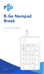 Preview for 1 page of R-Go Numpad Break Manual