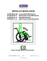 Preview for 1 page of R Healthcare Accent 07 A User Manual And Information Manual