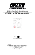 R.L.DRAKE DRAKE DIGITAL SDI24 Instruction Manual preview