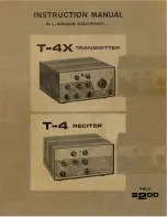 Preview for 1 page of R.L.DRAKE T-4X Instruction Manual