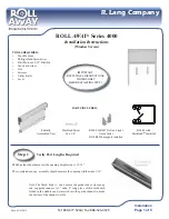 R. Lang Company ROLL AWAY 4000 Series Installation Instructions preview