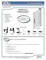 R. Lang Company Roll Away R6500 Series Installation Instructions Manual preview