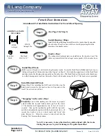 Preview for 4 page of R. Lang Company Roll Away R6500 Series Installation Instructions Manual