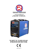 R-Tech TIG160FPP Operation Instructions Manual preview
