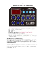 Preview for 18 page of R-Tech TIG160FPP Operation Instructions Manual