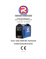 R-Tech TIG161 Operation Instructions Manual preview