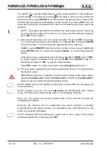 Предварительный просмотр 16 страницы R.V.R. Electronica PJ1000-LIGHT User Manual