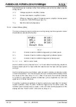 Предварительный просмотр 20 страницы R.V.R. Electronica PJ1000-LIGHT User Manual