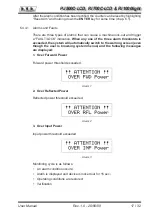 Предварительный просмотр 21 страницы R.V.R. Electronica PJ1000-LIGHT User Manual