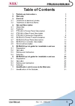 Preview for 3 page of R.V.R. Electronica PTRLNV/4 User Manual