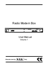 Предварительный просмотр 1 страницы R.V.R. Electronica Radio Modem Box User Manual