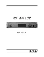 Preview for 1 page of R.V.R. Electronica RX1-NV LCD User Manual