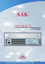 R.V.R. Electronica TEX1002LCD User Manual предпросмотр