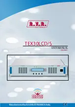 R.V.R. Electronica TEX30LCD/S User Manual предпросмотр