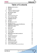 Preview for 5 page of R.V.R. Electronica TEX30LCD/S User Manual