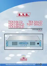 R.V.R. Electronica TEX30LCD User Manual предпросмотр