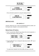 Предварительный просмотр 7 страницы R.V.R. Elettronica BRAVO-RX Usage Instruction