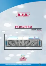 R.V.R. Elettronica BROADCAST EQUIPMENT HC08CH-FM User Manual preview