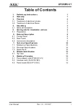 Preview for 3 page of R.V.R. Elettronica GPSRXNV-01 User Manual