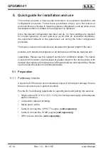 Предварительный просмотр 8 страницы R.V.R. Elettronica GPSRXNV-01 User Manual