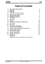 Предварительный просмотр 3 страницы R.V.R. Elettronica HC2 LCD User Manual