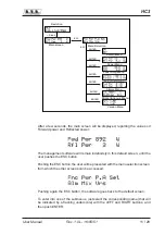 Preview for 15 page of R.V.R. Elettronica HC3 LCD User Manual