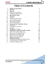 Preview for 3 page of R.V.R. Elettronica PJ1000C-LCD User Manual