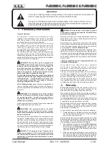 Предварительный просмотр 5 страницы R.V.R. Elettronica PJ1000M-C User Manual