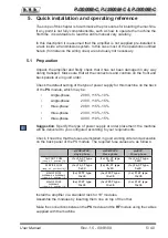 Preview for 9 page of R.V.R. Elettronica PJ1000M-C User Manual