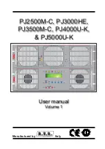 R.V.R. Elettronica PJ2500M-C User Manual предпросмотр