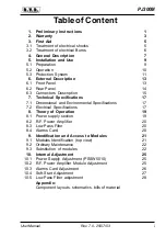 Preview for 5 page of R.V.R. Elettronica PJ300M User Manual