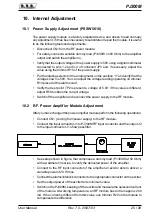 Предварительный просмотр 31 страницы R.V.R. Elettronica PJ300M User Manual