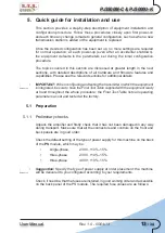 Preview for 21 page of R.V.R. Elettronica PJ3500M-C User Manual
