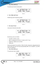 Preview for 30 page of R.V.R. Elettronica PJ6000U-K User Manual