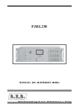 Preview for 1 page of R.V.R. Elettronica PJRL250 Technical Manual