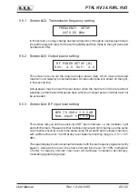 Предварительный просмотр 49 страницы R.V.R. Elettronica PTRL NV/3 User Manual