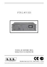 R.V.R. Elettronica PTRL-NV/S3 Technical Manual preview