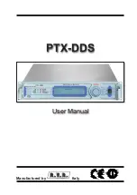 Preview for 1 page of R.V.R. Elettronica PTX-DDS User Manual