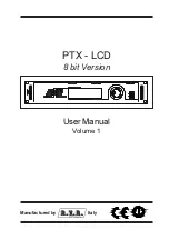 Preview for 1 page of R.V.R. Elettronica PTX-LCD User Manual